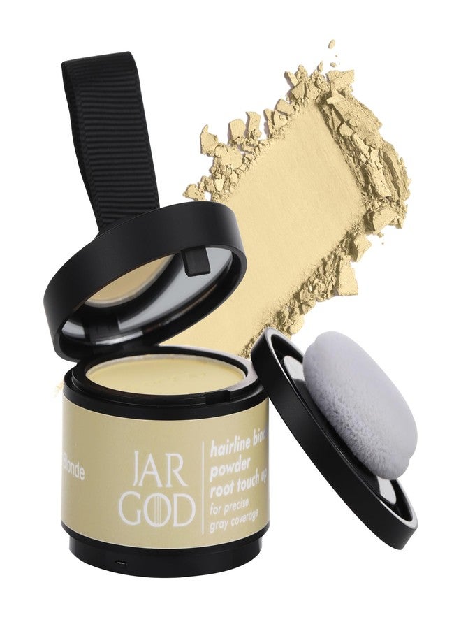 JARGOD Root touch up powder Hairline Powder for root cover up temporary root concealing powder for Women & Men, for instant gray hair cover up (Light Blonde, 0.14 Ounce (Pack of 1)) - Image 1